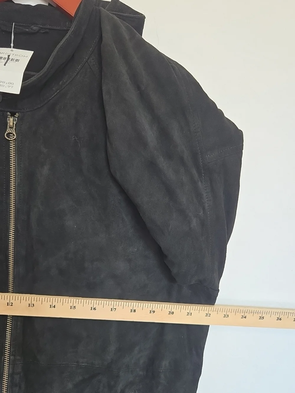 Officine Général Black Goat Suede weCafé Racer Jacket Outdoor Moto Biker Sz L